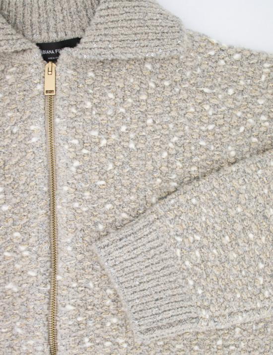 25FW 파비아나 필리피 가디건 MAD224F596L075 VR1 GREIGE - FABIANA FILIPPI