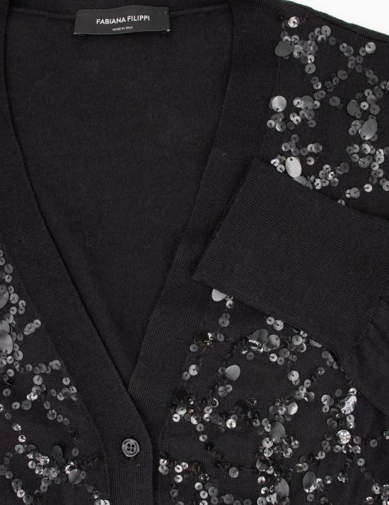 25SS 파비아나 필리피 가디건 MAD265F038L163 825 NERO - FABIANA FILIPPI