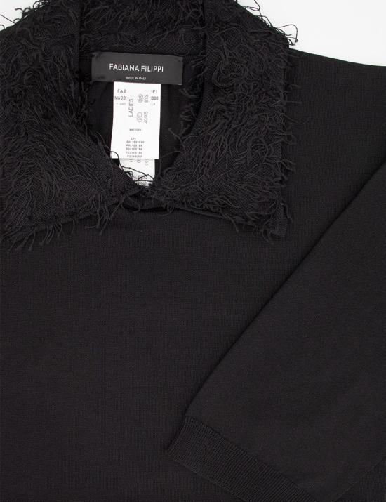 25SS 파비아나 필리피 폴로 티셔츠 MAD265F011L165 825 NERO - FABIANA FILIPPI