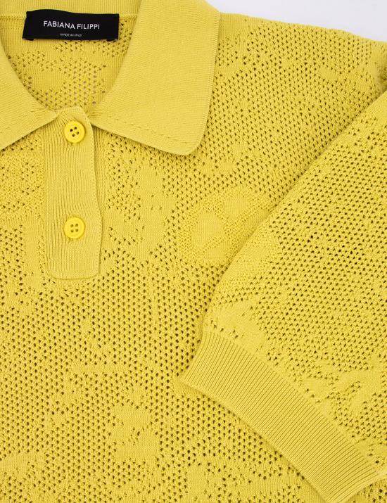 25SS 파비아나 필리피 폴로 티셔츠 MAD265F064D290 780 CEDRO - FABIANA FILIPPI