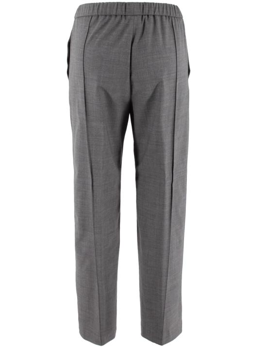 25FW 파비아나 필리피 트레이닝/조거 팬츠 PAD214F322D620 8185 PIOMBO - FABIANA FILIPPI