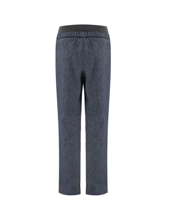  파비아나 필리피 스트레이트 팬츠 PAD273B664I817 VR2 DARK BLUE - FABIANA FILIPPI