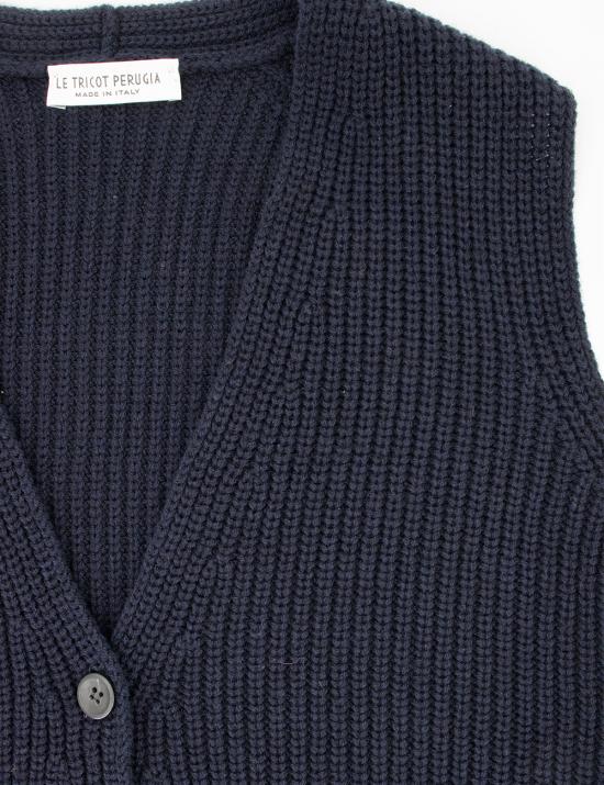 25FW 르 트리콧 페루자 베스트 46474 1324 DARK BLUE - LE TRICOT PERUGIA