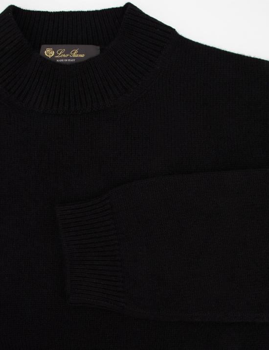 24FW 로로피아나 민소매 티셔츠 FAN2222 8000 BLACK - LORO PIANA