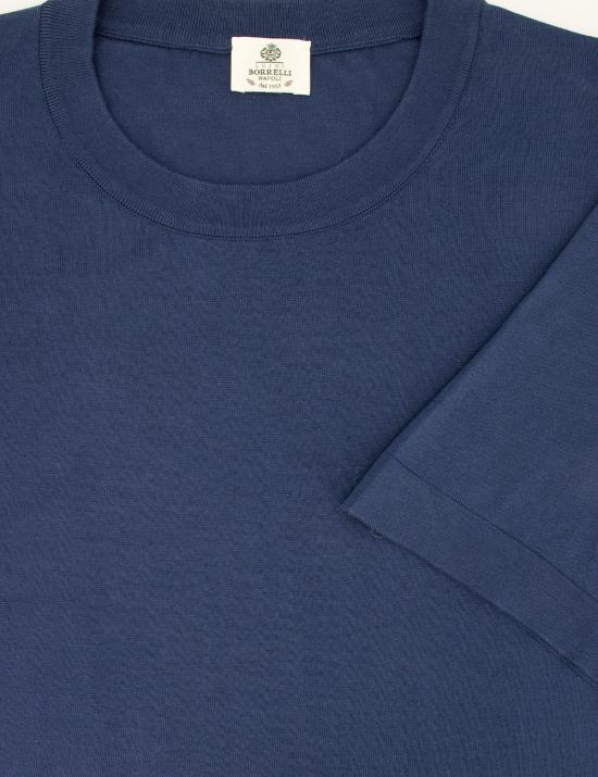 루이지 보렐리 반팔 티셔츠 16KN612 CK6001 10 DENIM - LUIGI BORRELLI