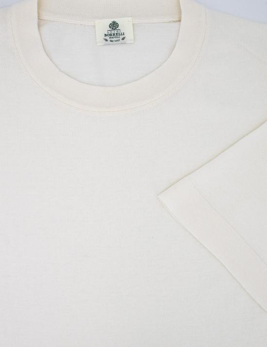  루이지 보렐리 반팔 티셔츠 16KN612 CK6001 2 PANNA - LUIGI BORRELLI