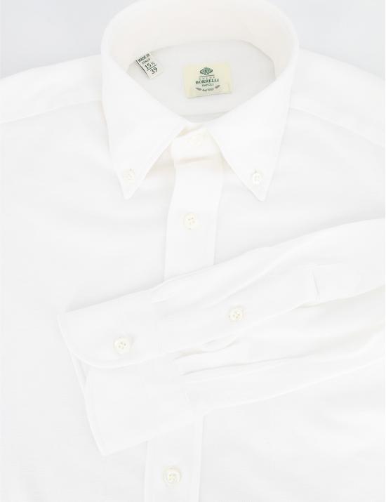 25FW 루이지 보렐리 폴로 티셔츠 PS44133 1 BIANCO - LUIGI BORRELLI