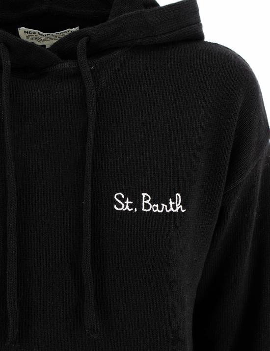 24FW 세인트바쓰 후드 티셔츠 MEG0003 00436E 00 BLACK - MC2 SAINT BARTH
