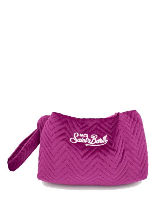 24FW 세인트바쓰 클러치/파우치 SPOU001 09693E VELVET QUILT HB 77 EMB