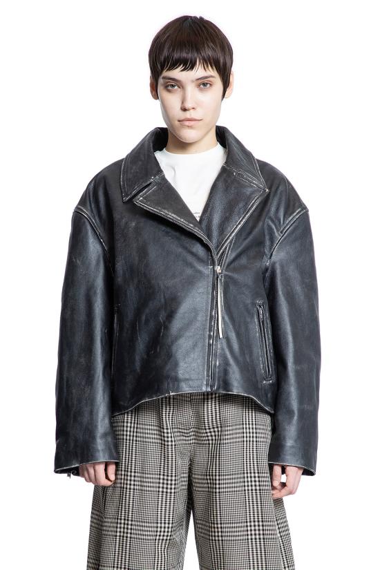  아크네 스튜디오 코트 FNWNLEAT000411900 Black - ACNE STUDIOS