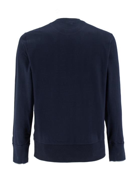 24FW 폴앤샤크 긴팔 티셔츠 12311932 13 BLUE SILVER EMBROIDERY - PAUL & SHARK