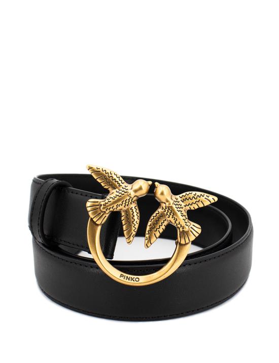 25SS 핑코 벨트 100125 A0F1 Z99Q NERO ANTIQUE GOLD - PINKO