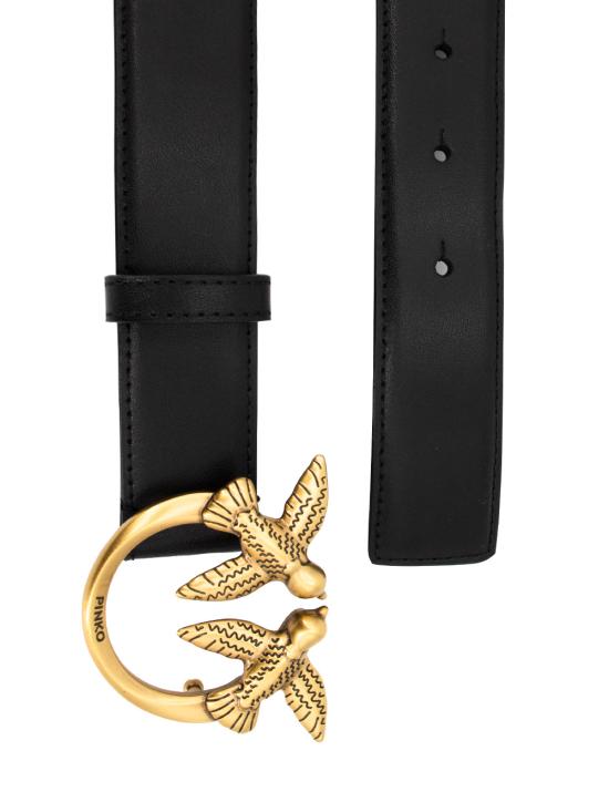 25SS 핑코 벨트 100125 A0F1 Z99Q NERO ANTIQUE GOLD - PINKO