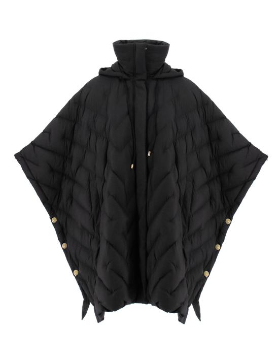 24FW 핑코 케이프 101600 A0L5 Z99 NERO LIMOUSINE