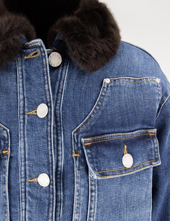 25FW 핑코 자켓 103877 A20L PJZ LAVAGGIO VINTAGE MEDIO SCURO - PINKO