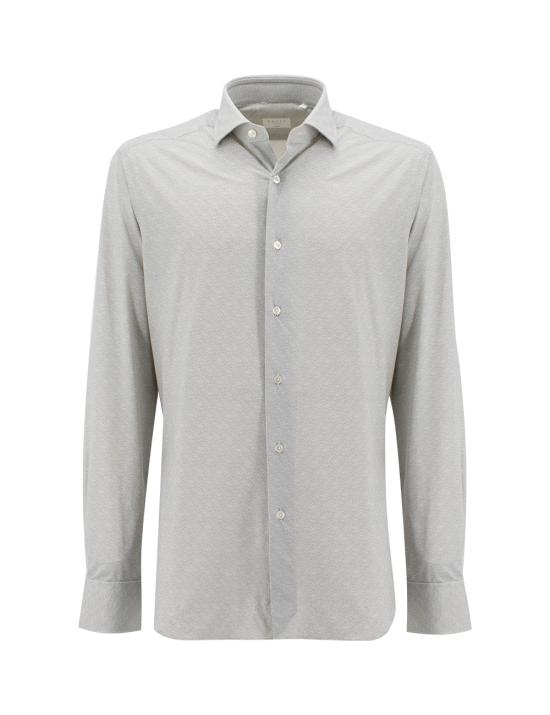 24FW 싸쿠스 긴팔 셔츠 ACT558ML 51620 001 GREY MELANGE