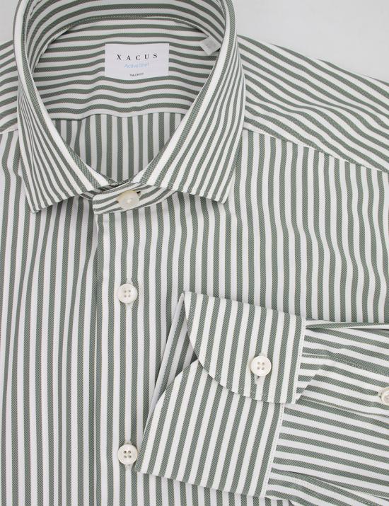 25SS 싸쿠스 긴팔 셔츠 ACT558ML 81609 2 RIGE WHITE SALVIA - XACUS