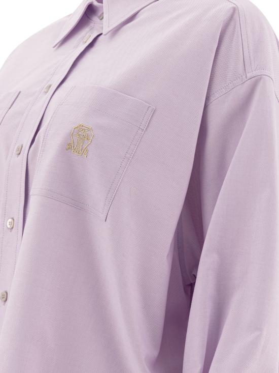 25SS 브루넬로 쿠치넬리 블라우스/셔츠 MA600RF216C820 Purple - BRUNELLO CUCINELLI