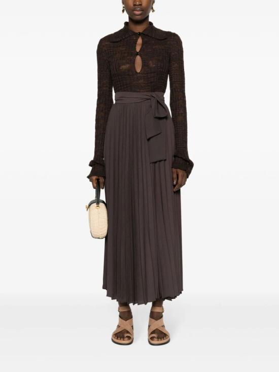  파로쉬 미디 스커트 D620471PALMER24 086 BROWN - PAROSH