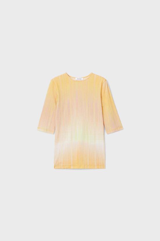  로데브예 반팔 티셔츠 Rodebjer Lancelot 선셋 탑 메리골드 - RODEBJER