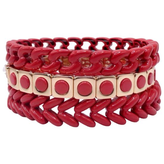  라 루미에르 뉴욕 팔찌 La Lumiere Ny Cuban 체인링크 브레이슬릿 - LA LUMIERE NY