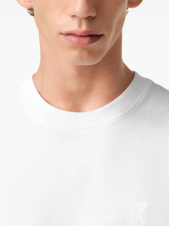 25SS 아미 탑 BFUTS003724 100 BIANCO - AMI