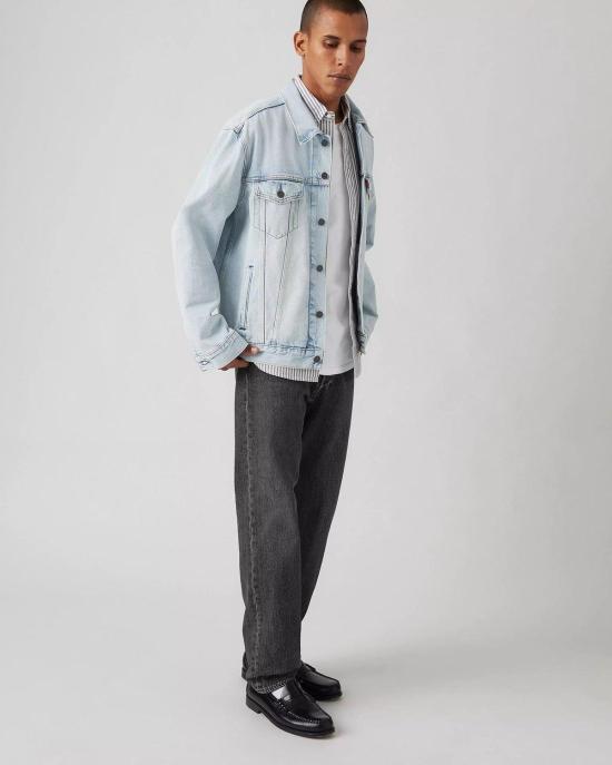  리바이스 데님 팬츠 501 오리지널 크래시 코스 진 블랙 - LEVI'S