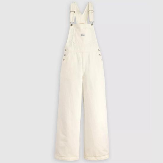  리바이스 점프수트 Levi's Xl 오버올 트루스 슬립 화이트 - LEVI'S