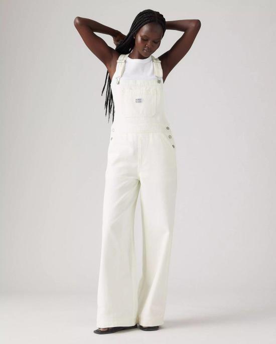  리바이스 점프수트 Levi's Xl 오버올 트루스 슬립 화이트 - LEVI'S