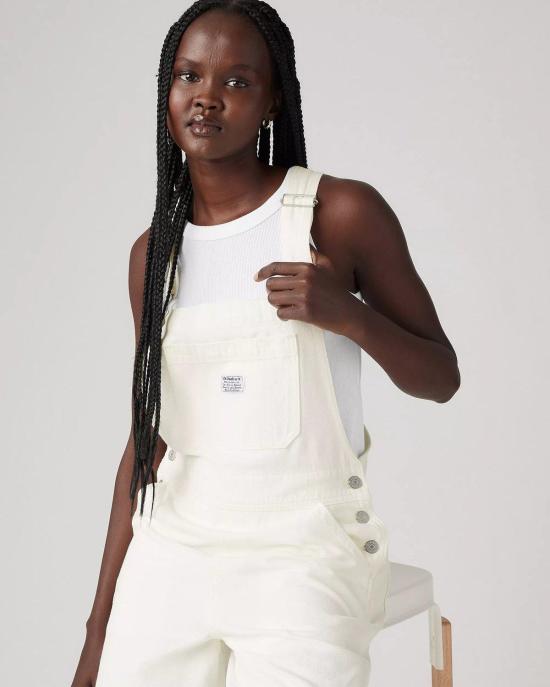  리바이스 점프수트 Levi's Xl 오버올 트루스 슬립 화이트 - LEVI'S