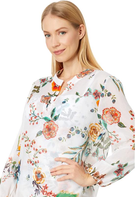  조니 와스 롱 원피스 Johnny Was 퍼프 슬리브 맥시 드레스 멀티 - JOHNNY WAS