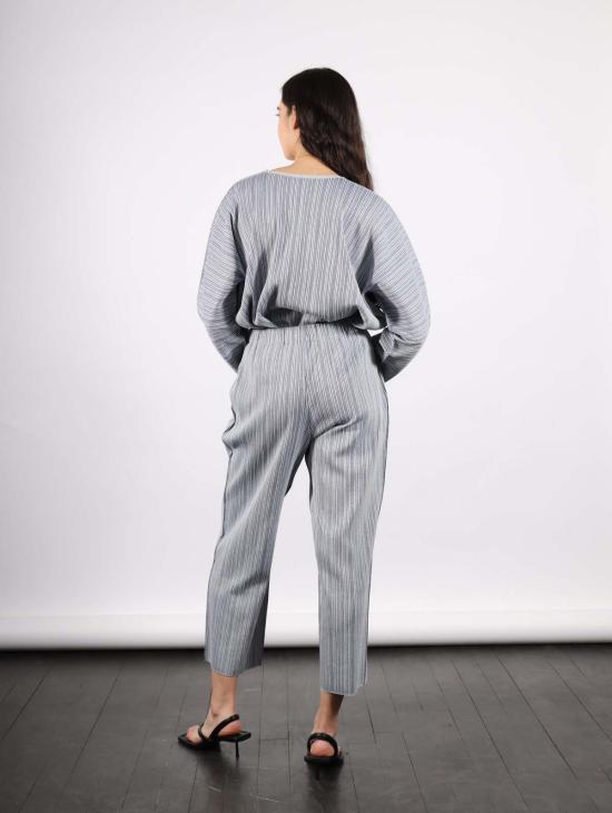  이세이 미야케 팬츠 의 플리츠 플리즈 A Poc 쉘 바텀 블루 - ISSEY MIYAKE