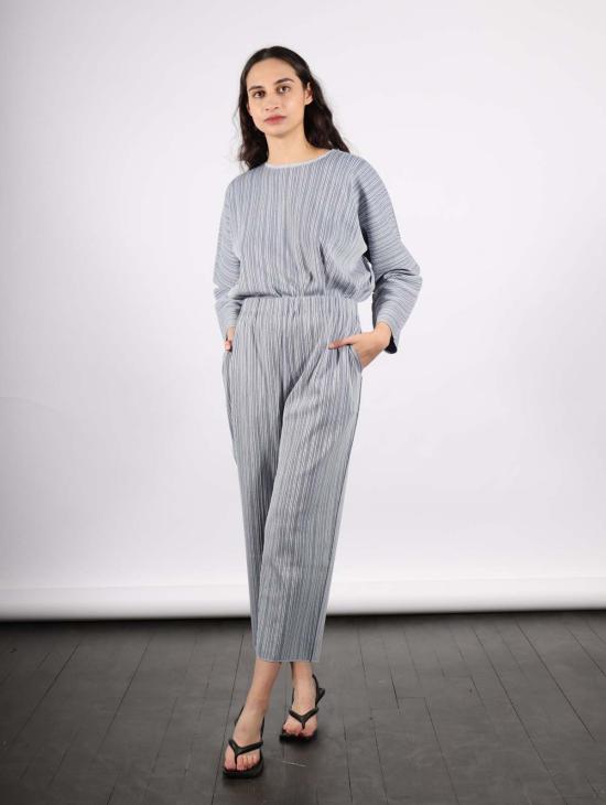  이세이 미야케 팬츠 의 플리츠 플리즈 A Poc 쉘 바텀 블루 - ISSEY MIYAKE