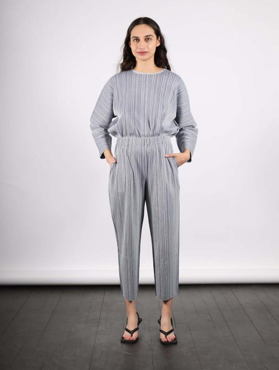  이세이 미야케 팬츠 의 플리츠 플리즈 A Poc 쉘 바텀 블루 - ISSEY MIYAKE