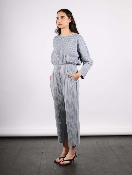  이세이 미야케 팬츠 의 플리츠 플리즈 A Poc 쉘 바텀 블루 - ISSEY MIYAKE