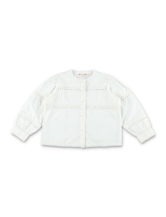 25SS [키즈] 봉쁘앙 셔츠 S05GBLW00012 002 WHITE