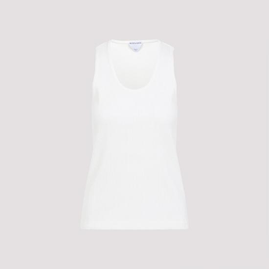 25SS 보테가베네타 민소매 티셔츠 789616 V3Z60 9071 CHALK WHITE - BOTTEGA VENETA