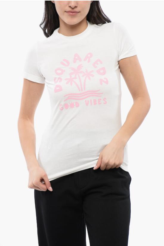  디스퀘어드2 반팔 티셔츠 S72GD0524 S24692 100 White