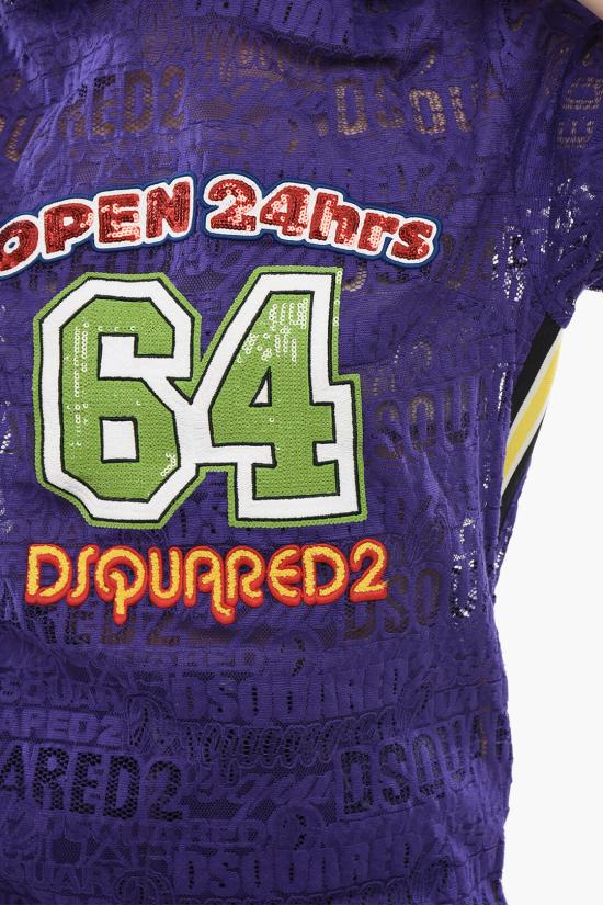  디스퀘어드2 반팔 티셔츠 S75CV0734 S78226 393 Violet - DSQUARED2