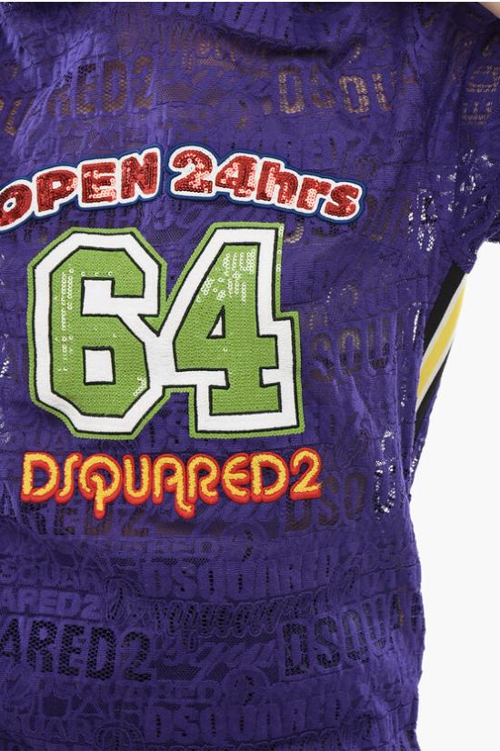  디스퀘어드2 반팔 티셔츠 S75CV0734 S78226 393 Violet - DSQUARED2