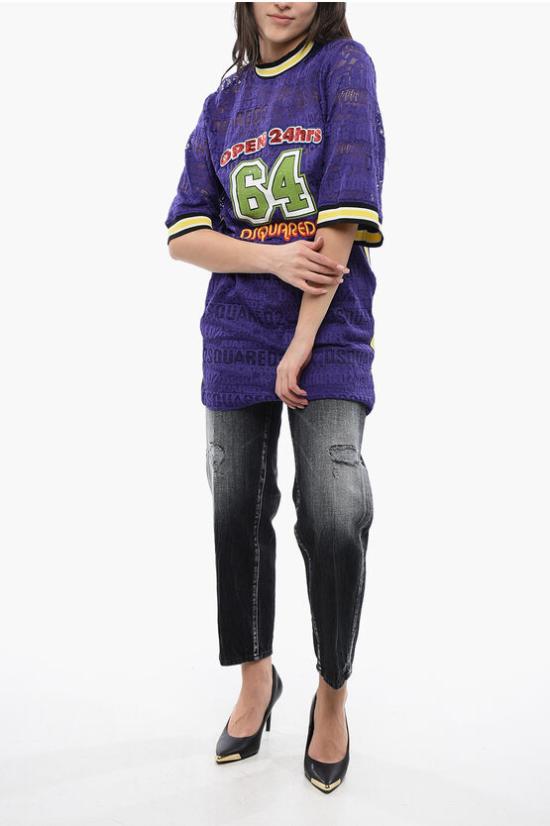  디스퀘어드2 반팔 티셔츠 S75CV0734 S78226 393 Violet - DSQUARED2