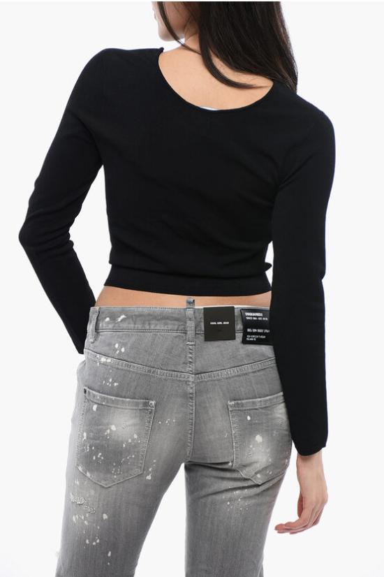  디스퀘어드2 긴팔 티셔츠 S75HA1242 S18435 900 Black - DSQUARED2