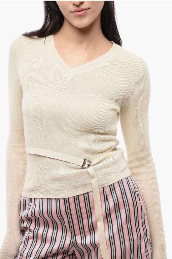  디스퀘어드2 스웨터 S75HA1254 S18468 111 Beige - DSQUARED2