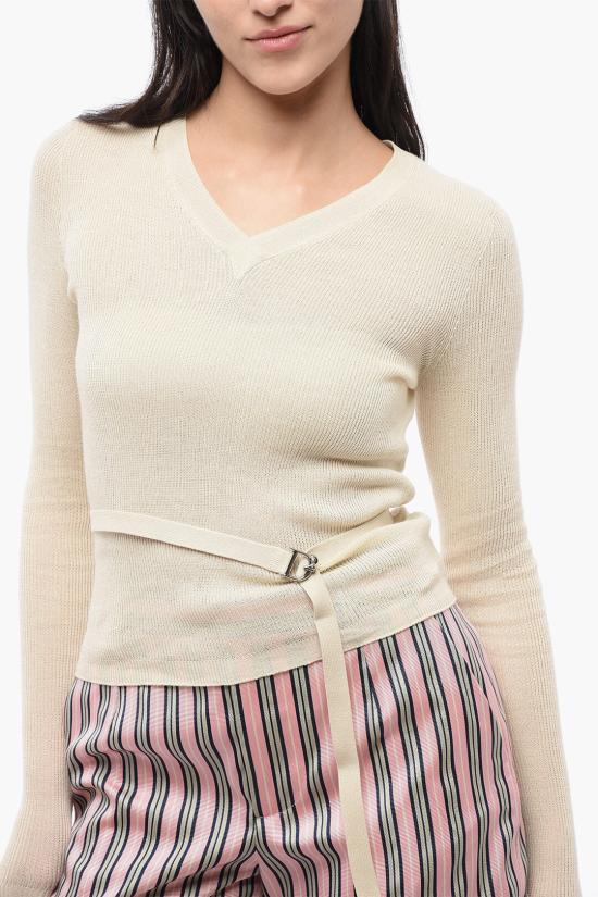  디스퀘어드2 스웨터 S75HA1254 S18468 111 Beige - DSQUARED2