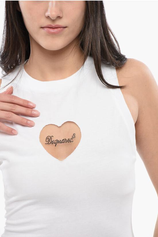  디스퀘어드2 숏 원피스 S75CV0746 S24662 100 White - DSQUARED2