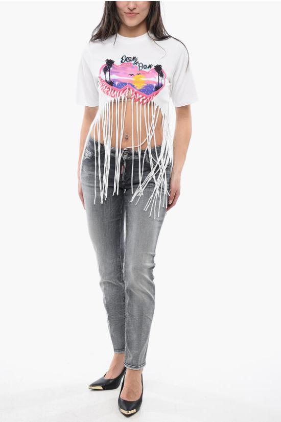  디스퀘어드2 반팔 티셔츠 S72GD0499 S24668 100 White - DSQUARED2