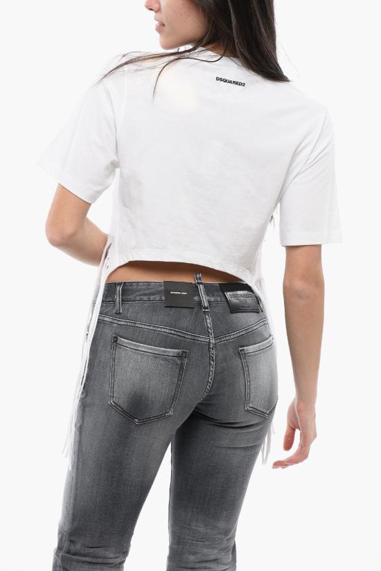  디스퀘어드2 반팔 티셔츠 S72GD0499 S24668 100 White - DSQUARED2