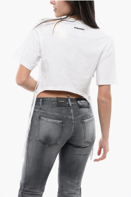  디스퀘어드2 반팔 티셔츠 S72GD0499 S24668 100 White - DSQUARED2