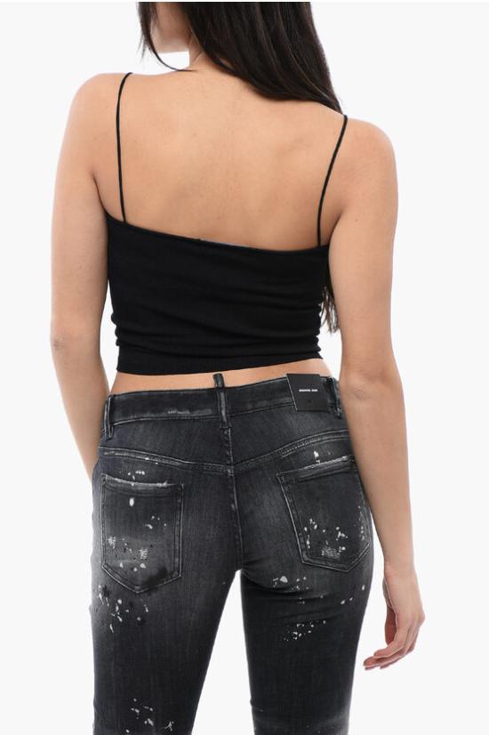  디스퀘어드2 민소매 티셔츠 S75HA1263 S18435 900 Black - DSQUARED2