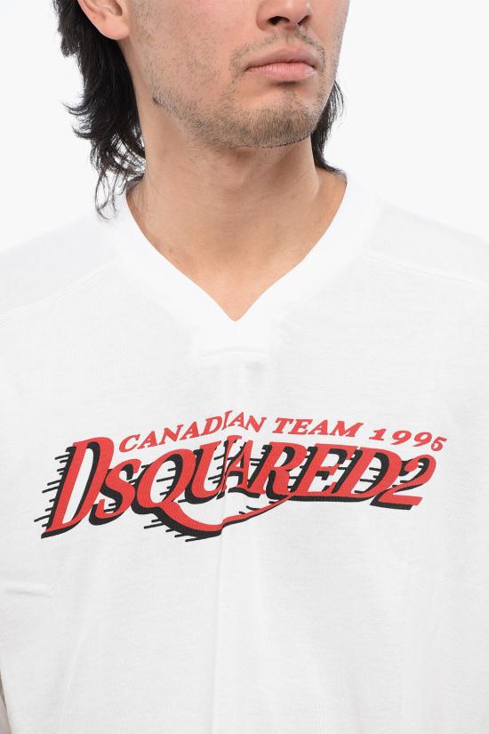  디스퀘어드2 반팔 티셔츠 S74GD1209 S21658 100 Beige - DSQUARED2